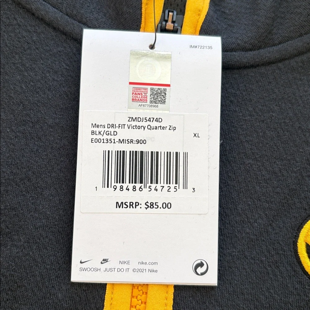 Sale $16 Nike Black Pullover Missouri Tigers victory (size extra large)NWT - Picture 10 of 14